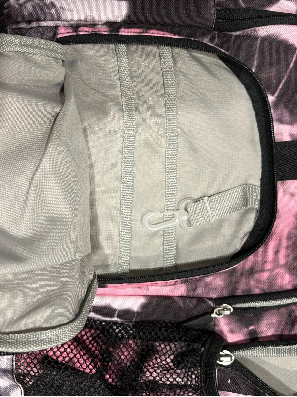 Pottery Barn Teen Pink and Black Tie-Dye Backpack 17x13